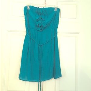Blue/teal Halter dress. Brand:Accidentally In Love